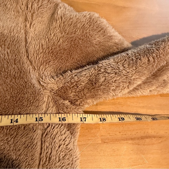 Uniqlo Fleece Zip-Up Teddy Jacket Soft Gorpcore Quiet Luxury XTRA-SMALL Brown - Picture 9 of 11